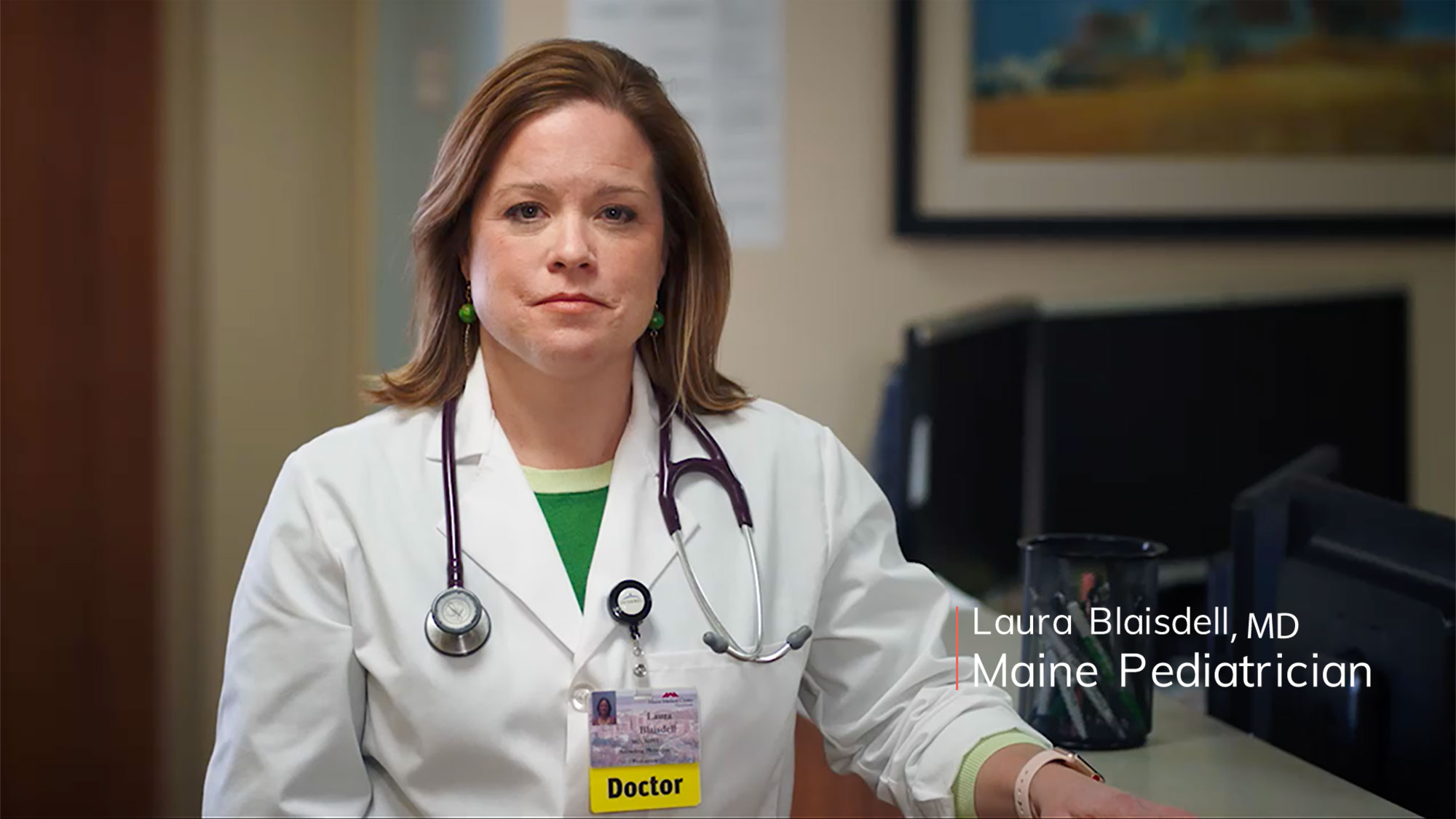Dr. Laura Blaisdell, Maine Pediatrician, speaks in a video about the importance of No on Question 1 voting.